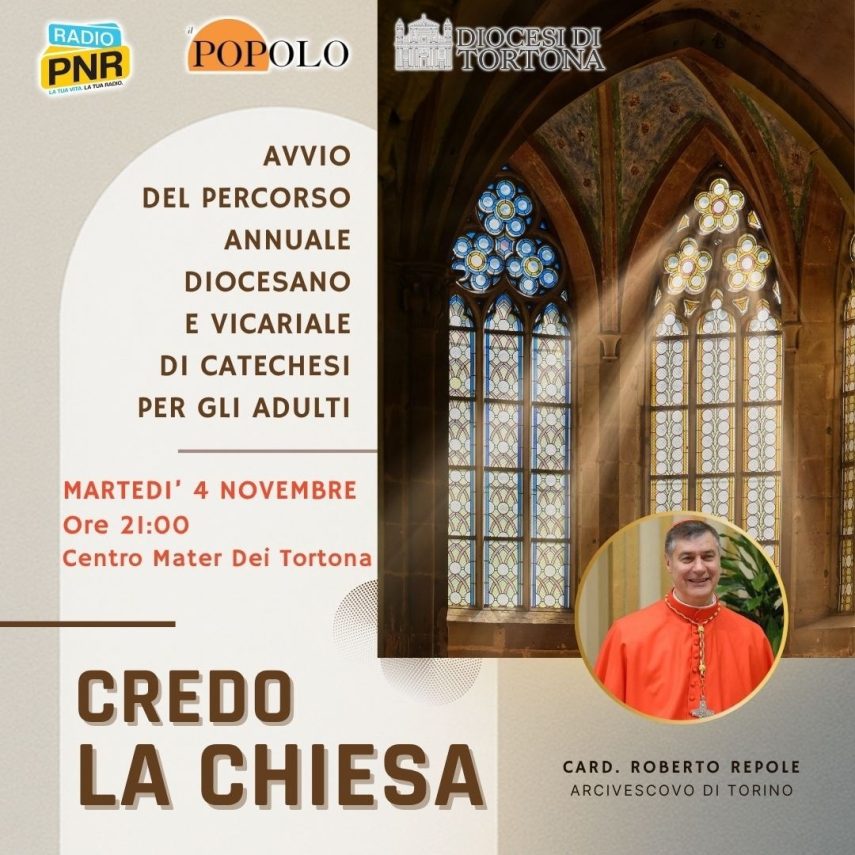 4 NOVEMBRE L’AVVIO DEL PERCORSO DI CATECHESI PER ADULTI DIOCESANO