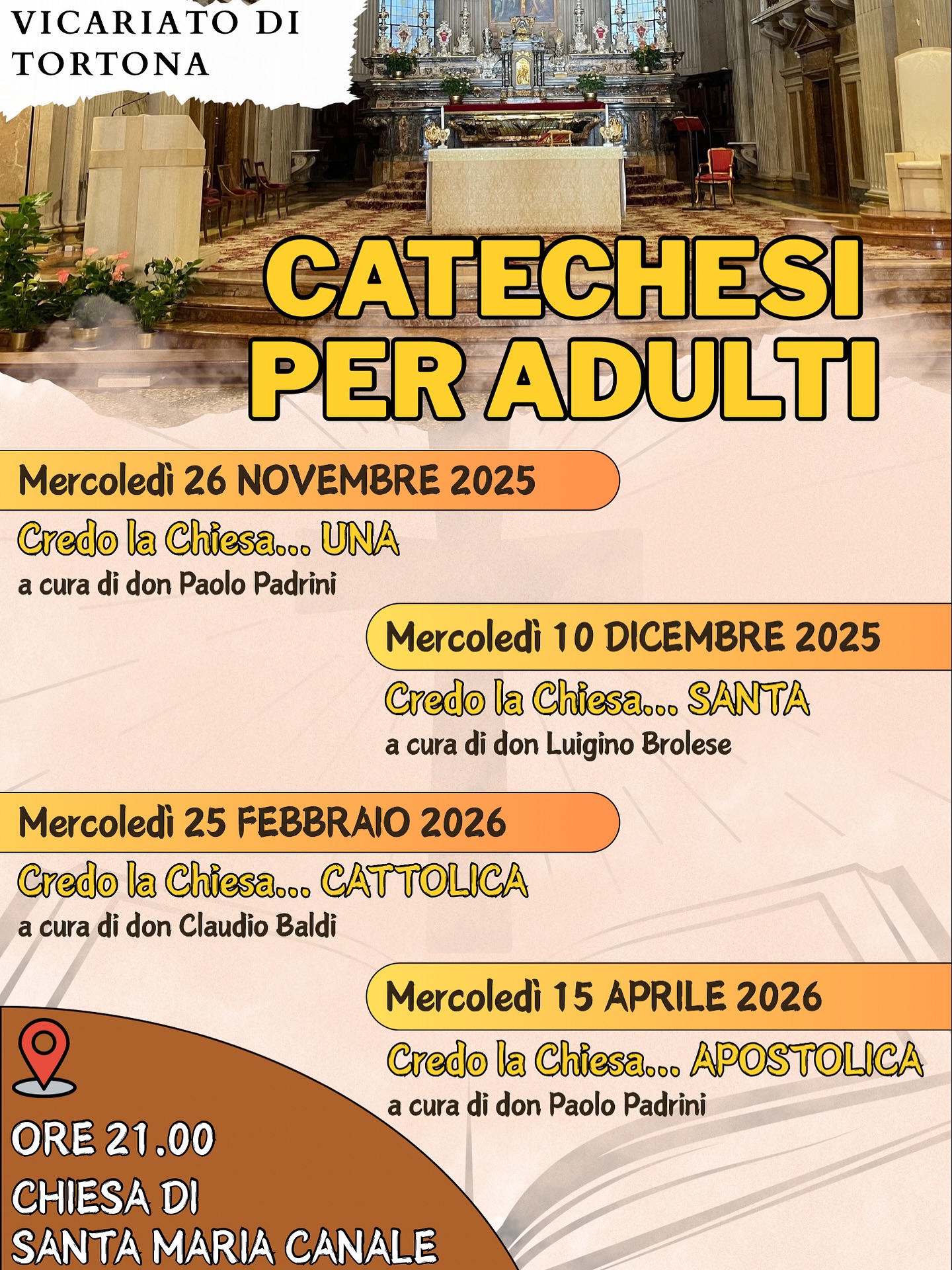CATECHESI PER ADULTI 2025-26 DEL VICARIATO DI TORTONA