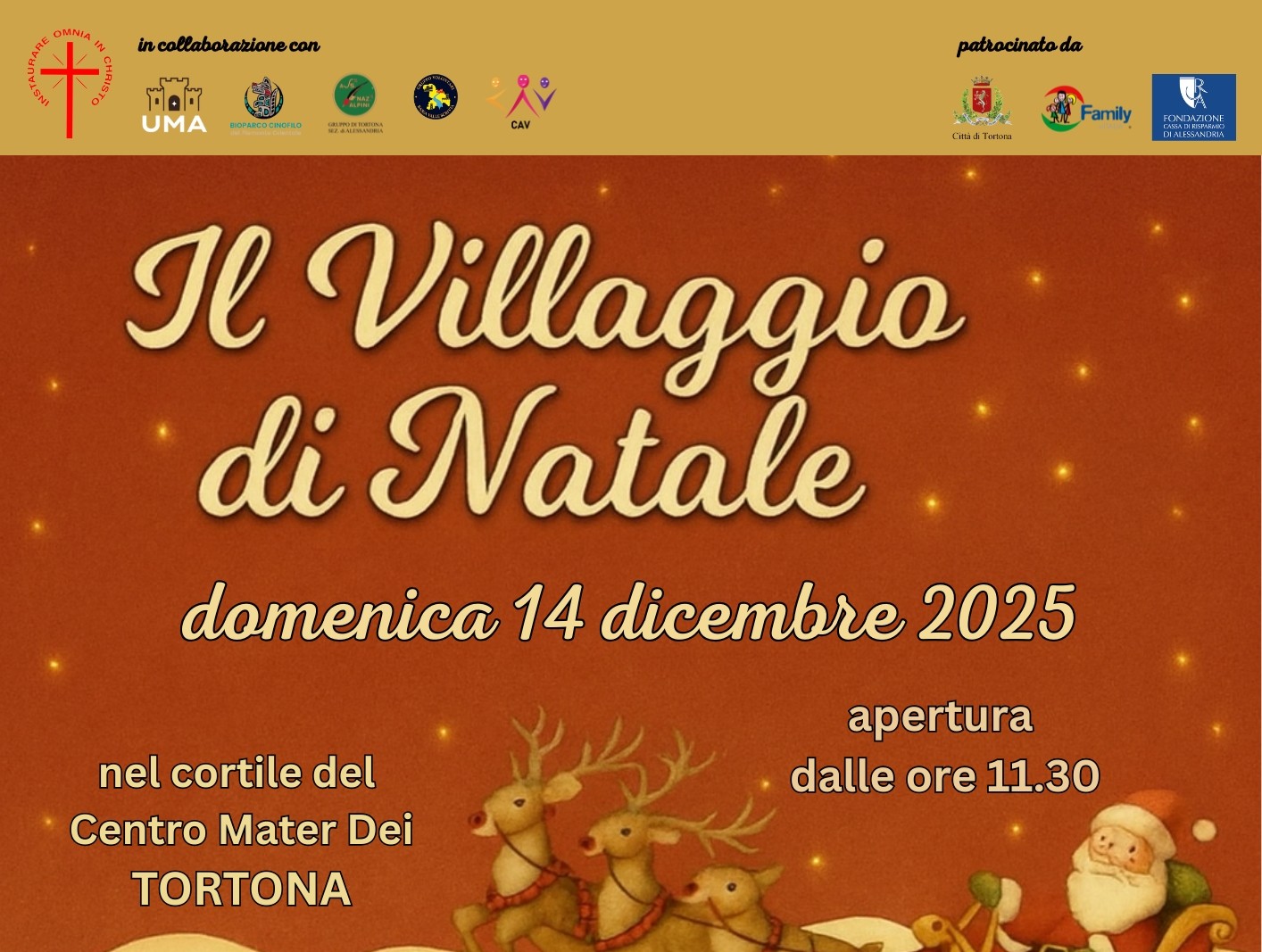 14 dicembre: Villaggio di Natale al Don Orione di Tortona