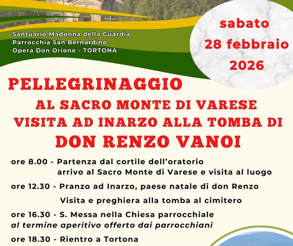 28 febbraio pellegrini al paese di don Renzo