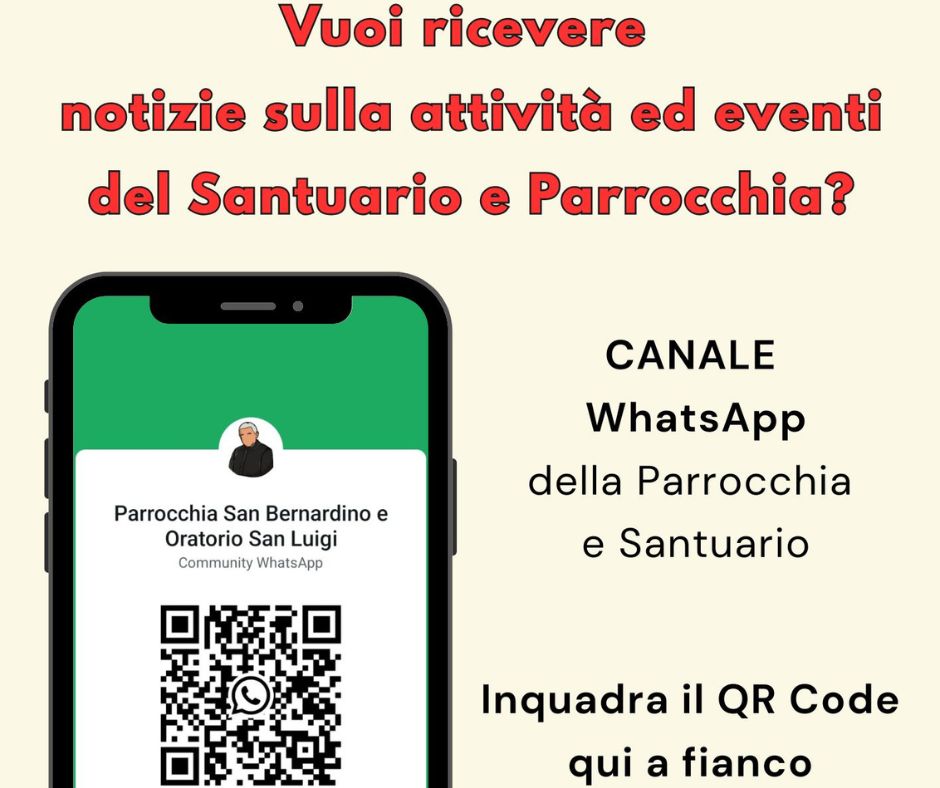 La comunità a portata di clic: canale WhatsApp Parrocchia e Santuario