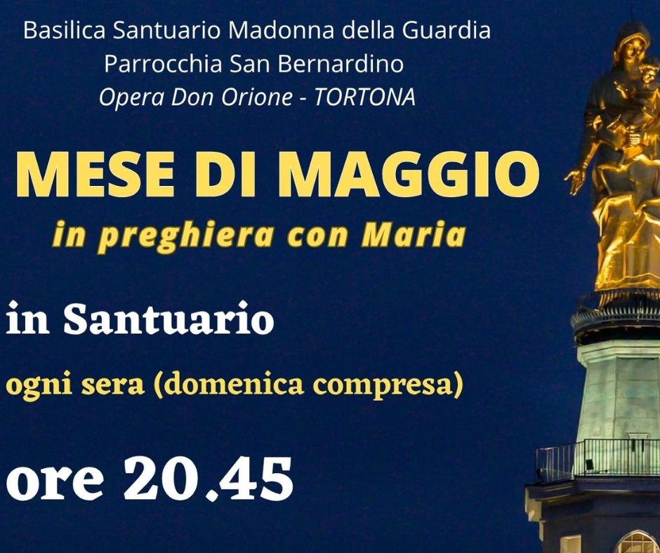 Mese di Maggio in preghiera tutte le sera con Maria