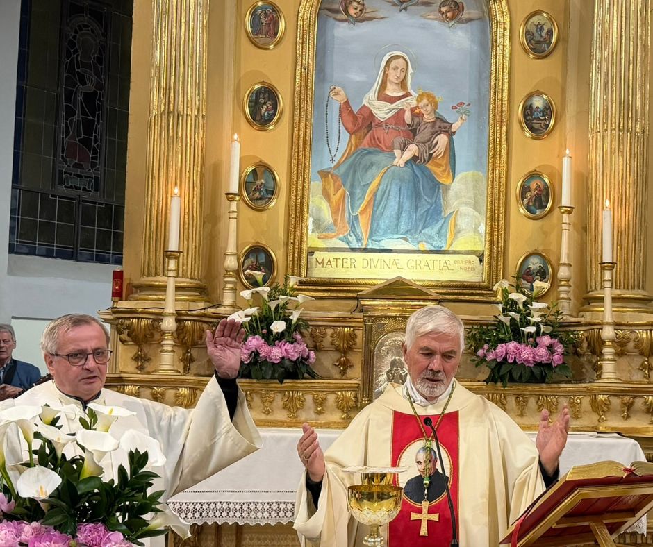 FESTA DI SAN LUIGI ORIONE AL SANTUARIO DI CASEI GEROLA CON IL VESCOVO D’ERCOLE