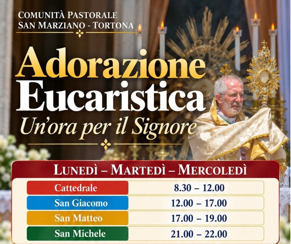 Riprende l’Adorazione Eucaristica per la città di Tortona