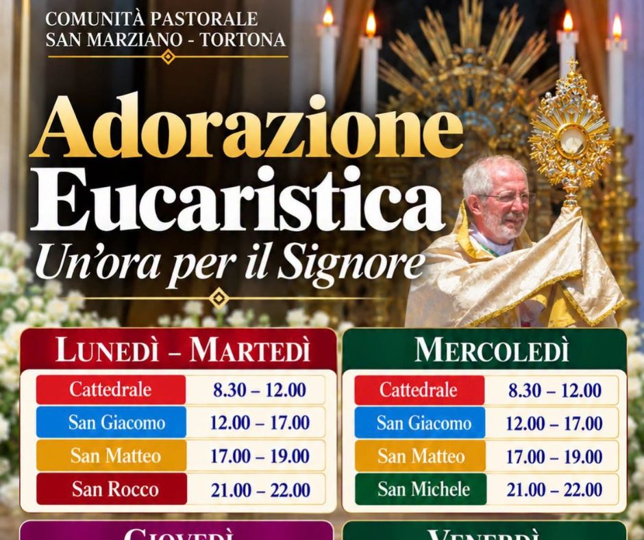 Riprende l’Adorazione Eucaristica per la città di Tortona